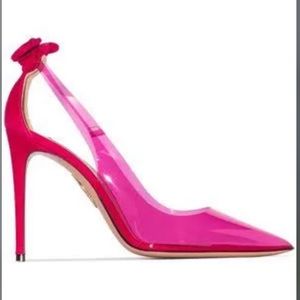 Bow Tie Plexi Pump 105 pink